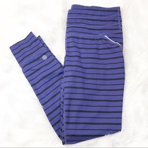 Athleta Relay Striped Tight Leggings Size Medium
